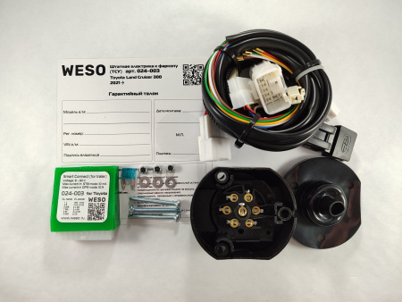 Штатная электрика WESO 024-003 к фаркопу на Toyota LС 300, 2021-
